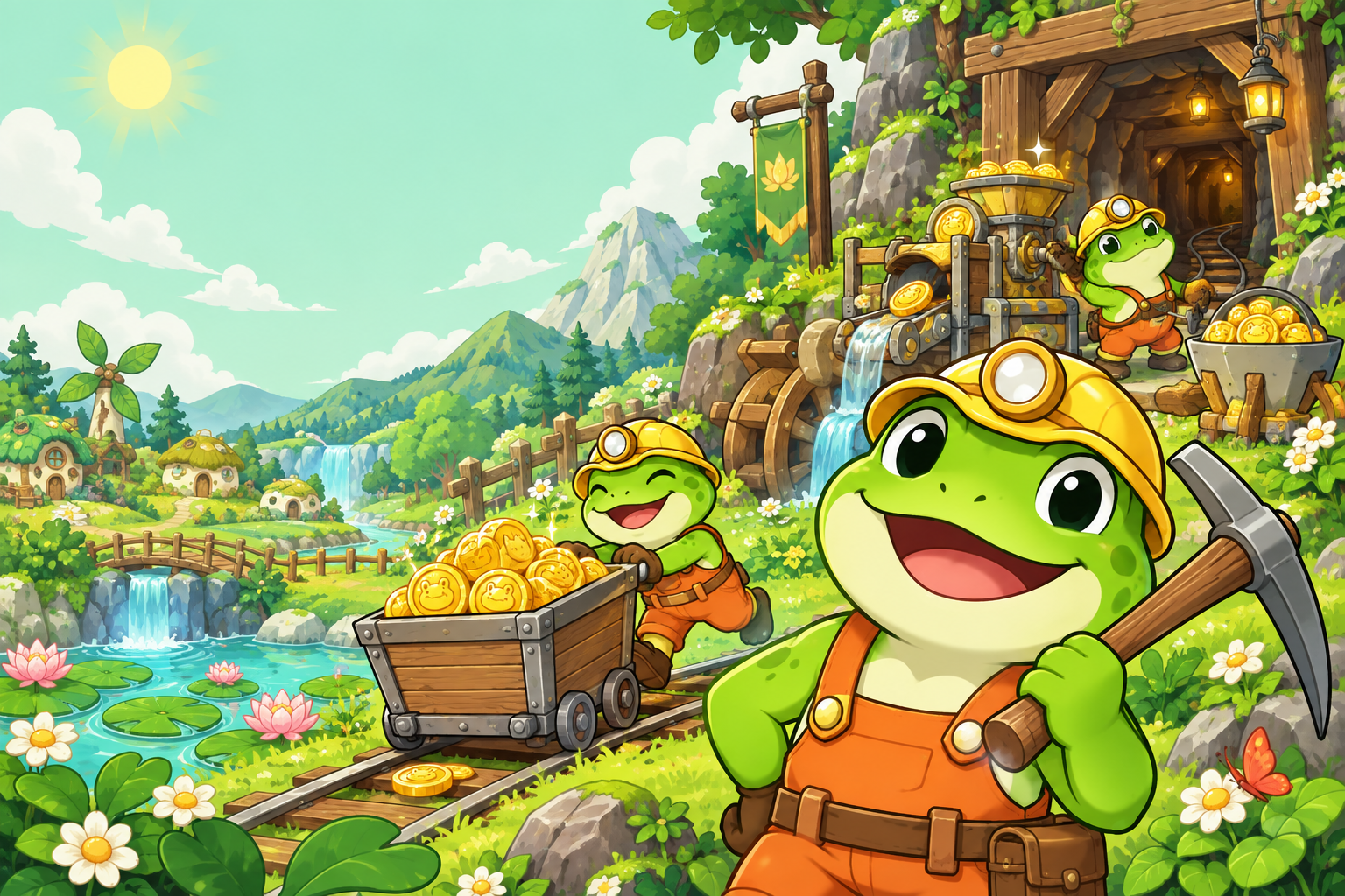 Frog miners